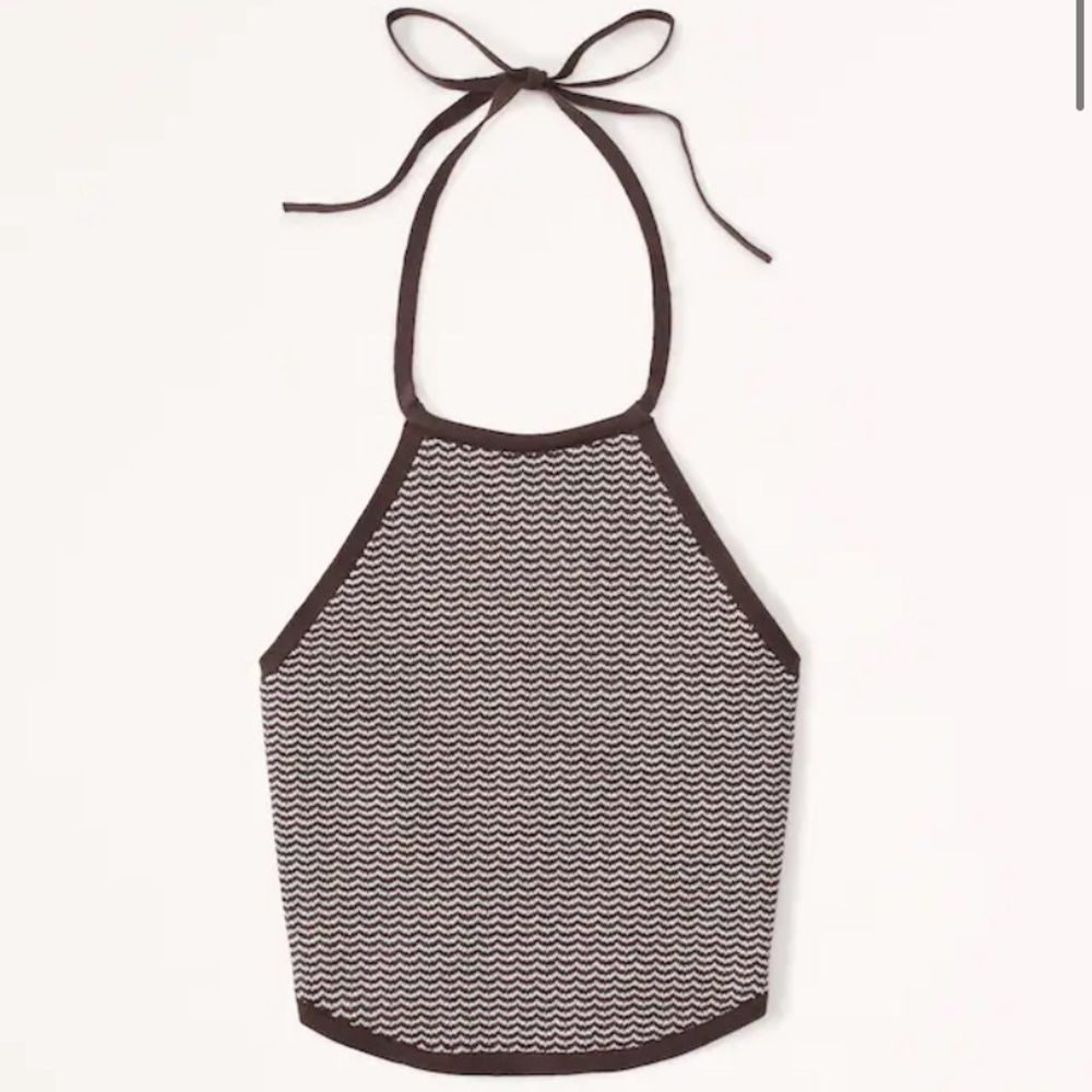 Brand New Abercrombie Crochet Tied Halter Tank